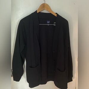 GAP Women's Black cardigan fleece